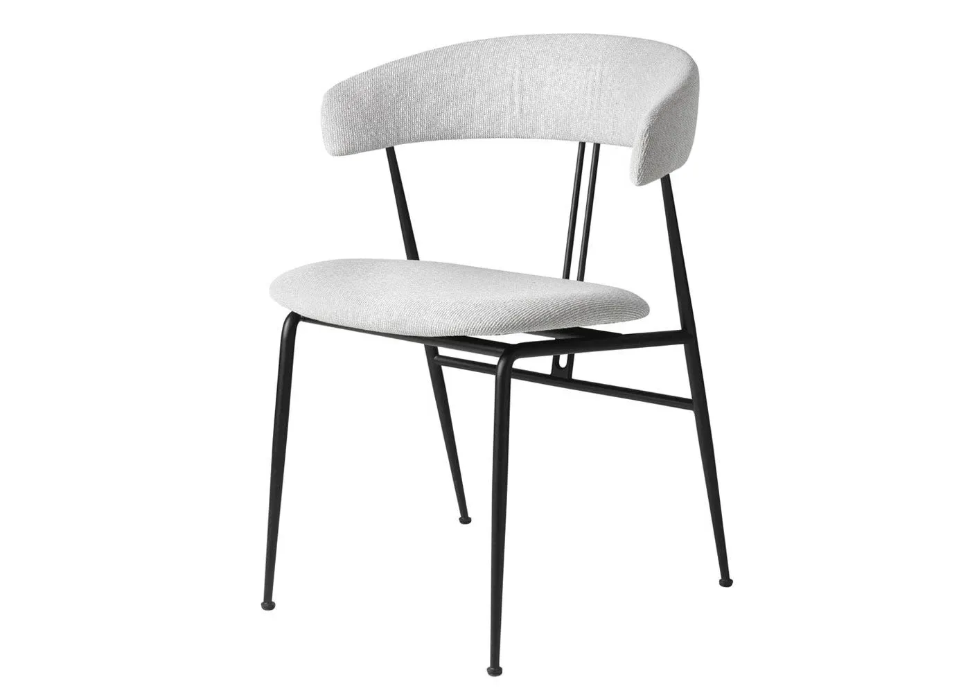 Dining Chair Fully Upholstered - White image