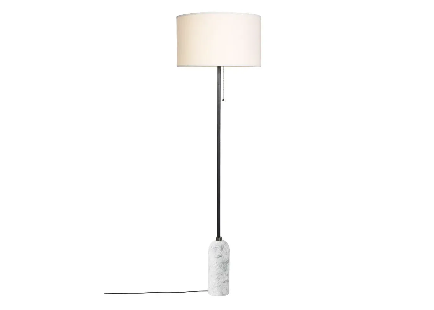 Gravity Floor Lamp - White, Marble