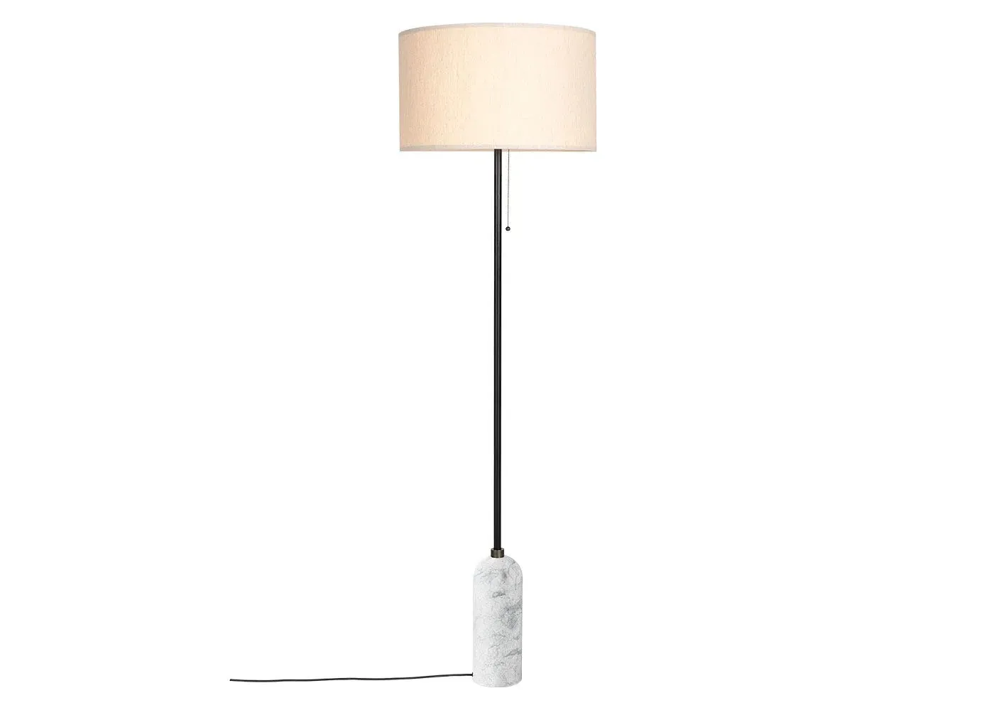 Gravity Floor Lamp - White, Marble