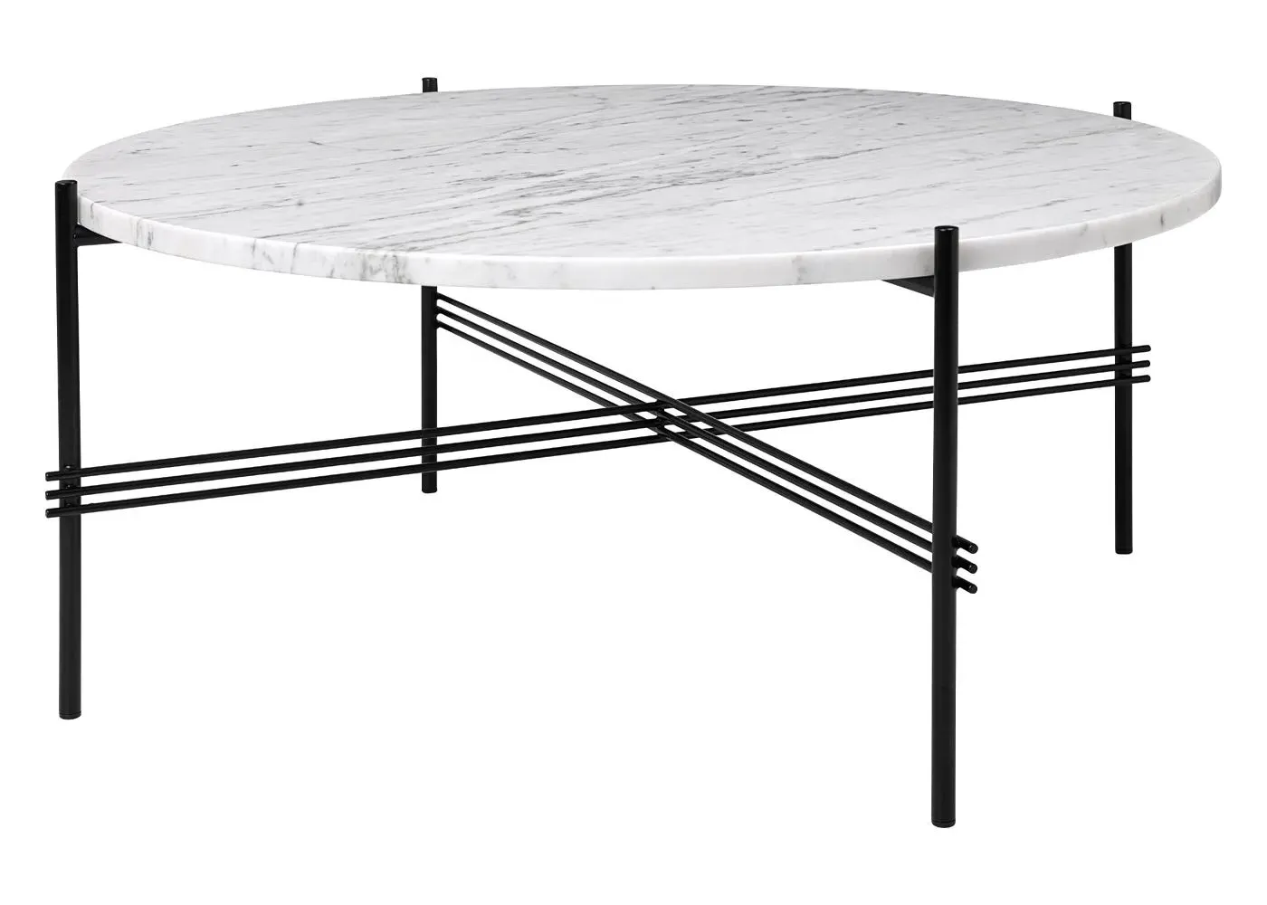 Large Coffee Table - White, Carrara Marble