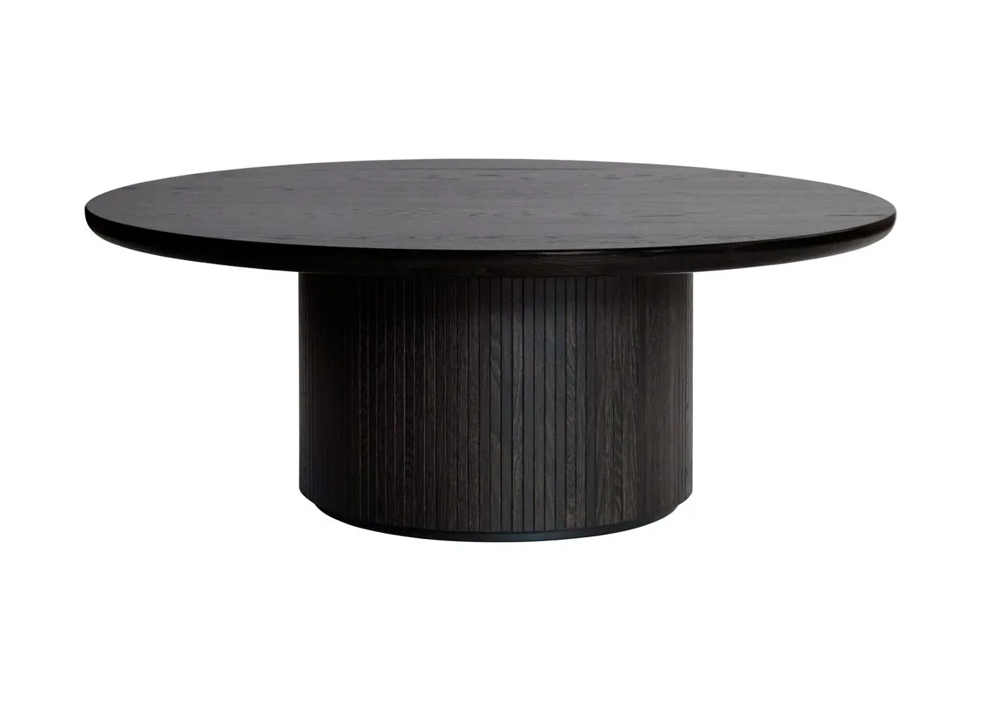 Large Round Coffee Table - Brown, Wood