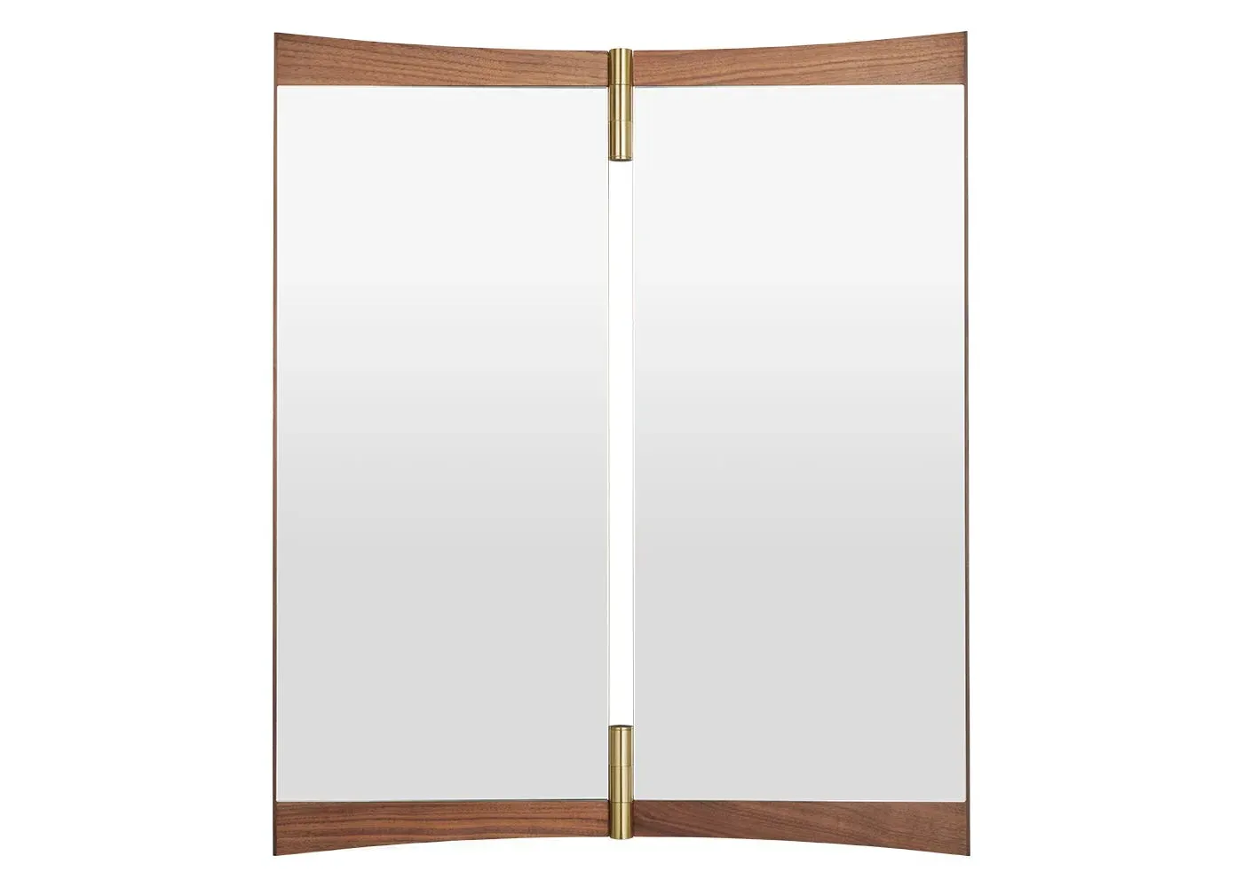 Medium Vanity Wall Mirror - Dark Wood, Walnut