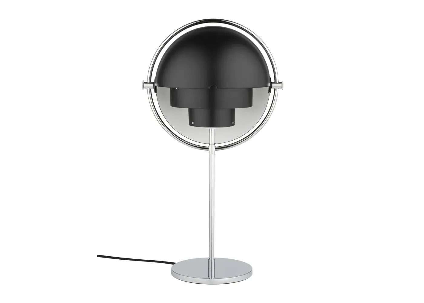 Multi Lite Table Lamp - Black, Chrome image