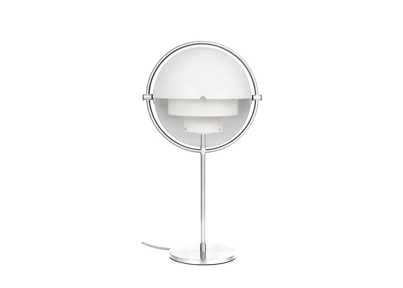 Multi Lite Table Lamp - White, Chrome