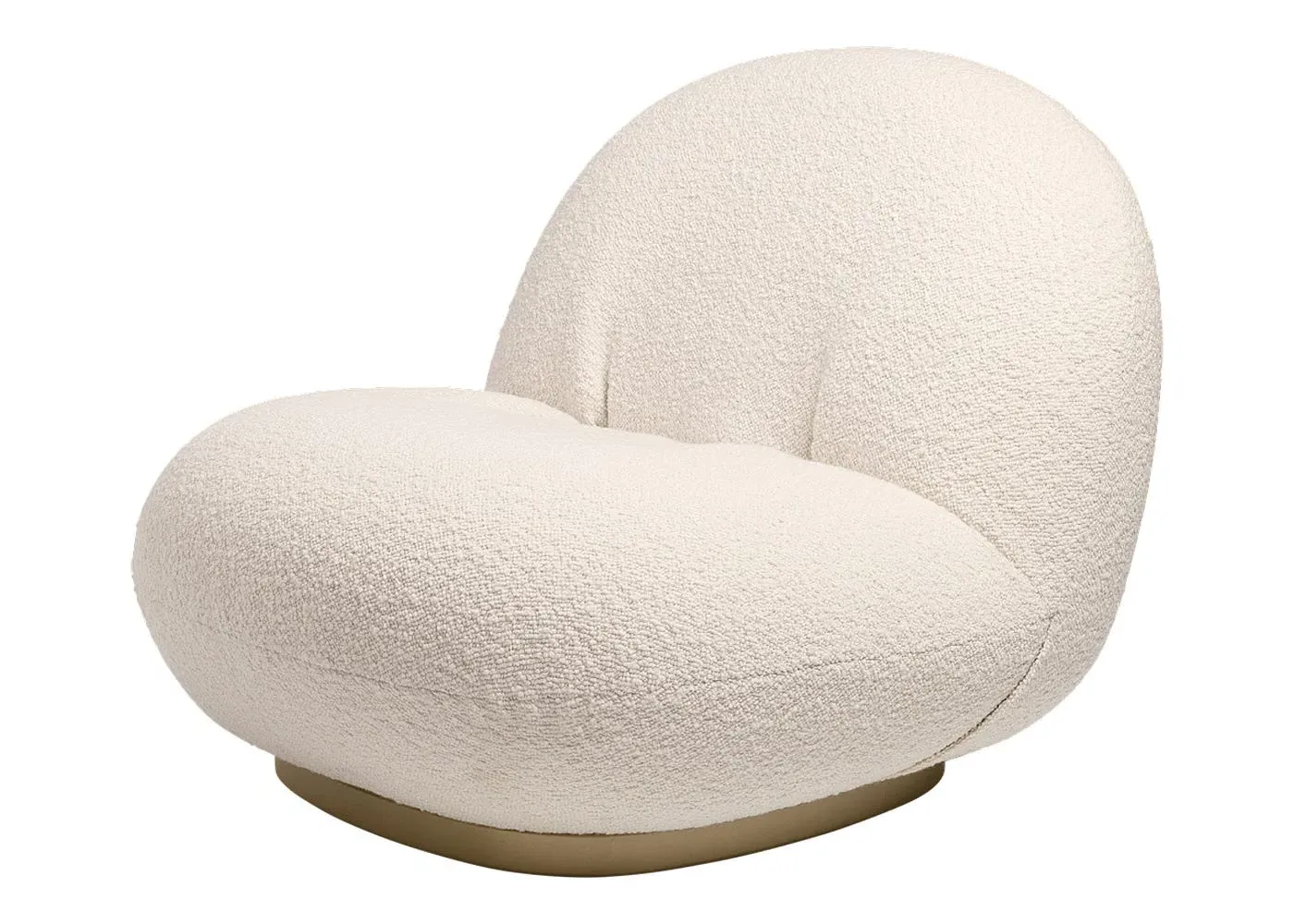 Pacha Lounge Chair - Pearl Gold Base