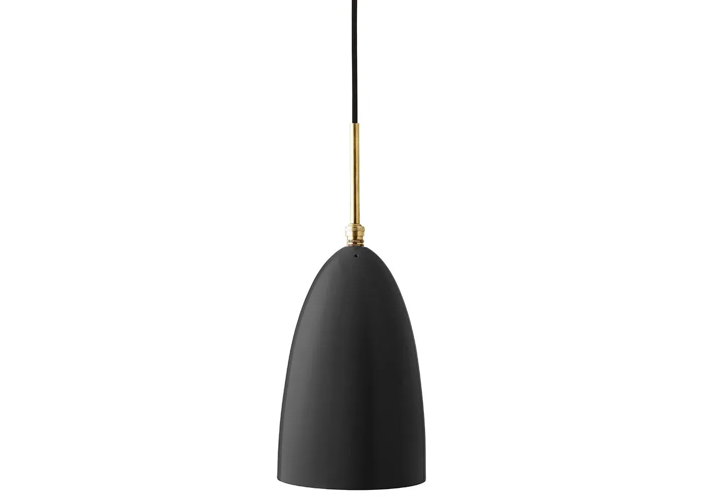 Pendant Light with Steel Shade - Black, Metal