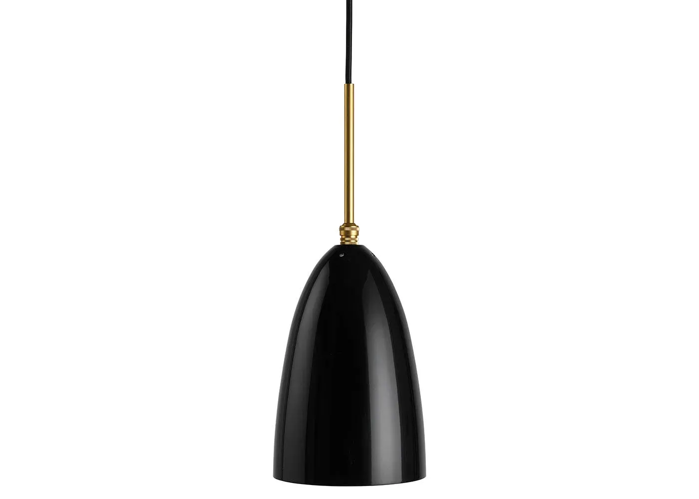 Pendant Light with Steel Shade - Black, Metal image