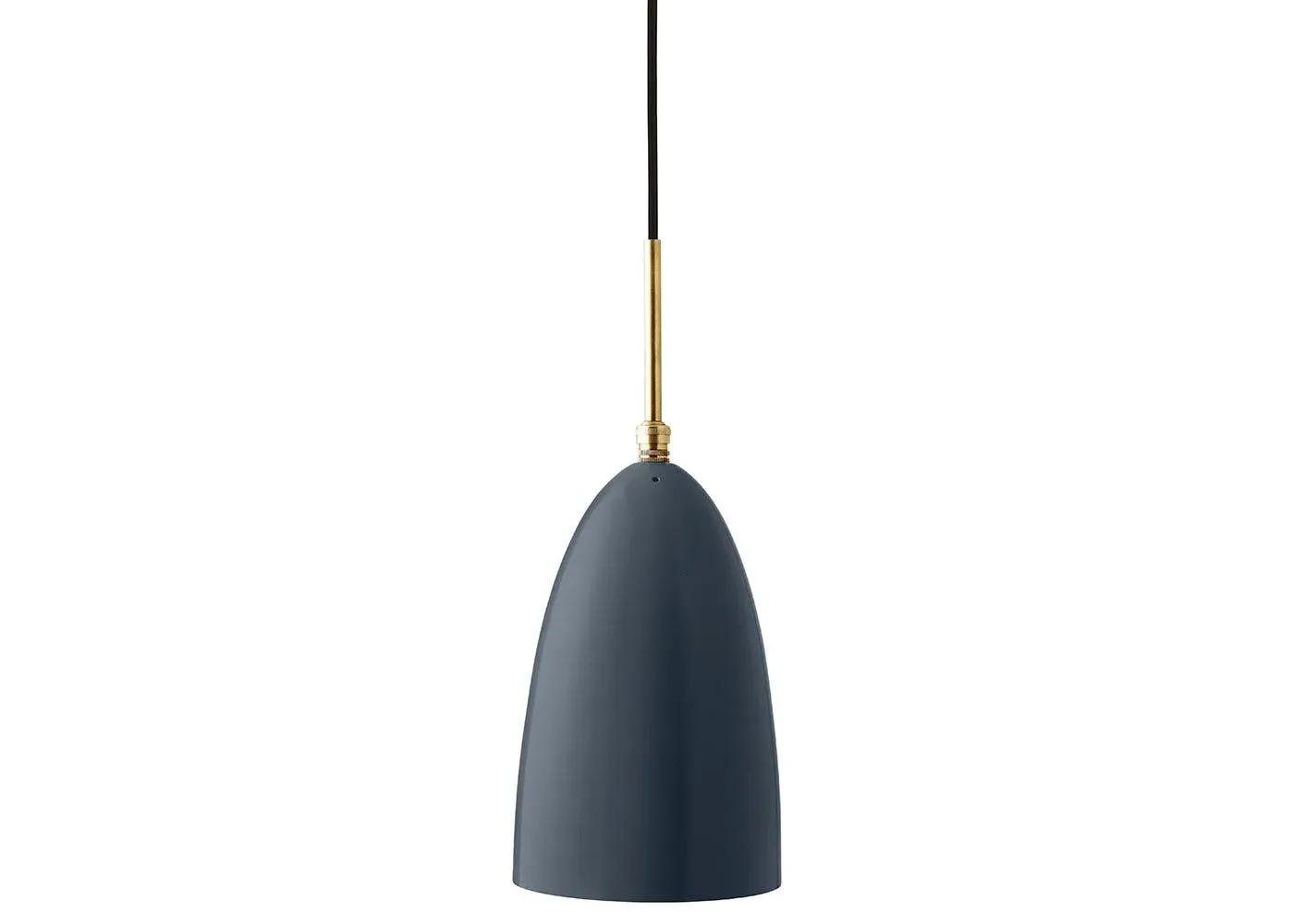 Pendant Light with Steel Shade - Grey, Metal