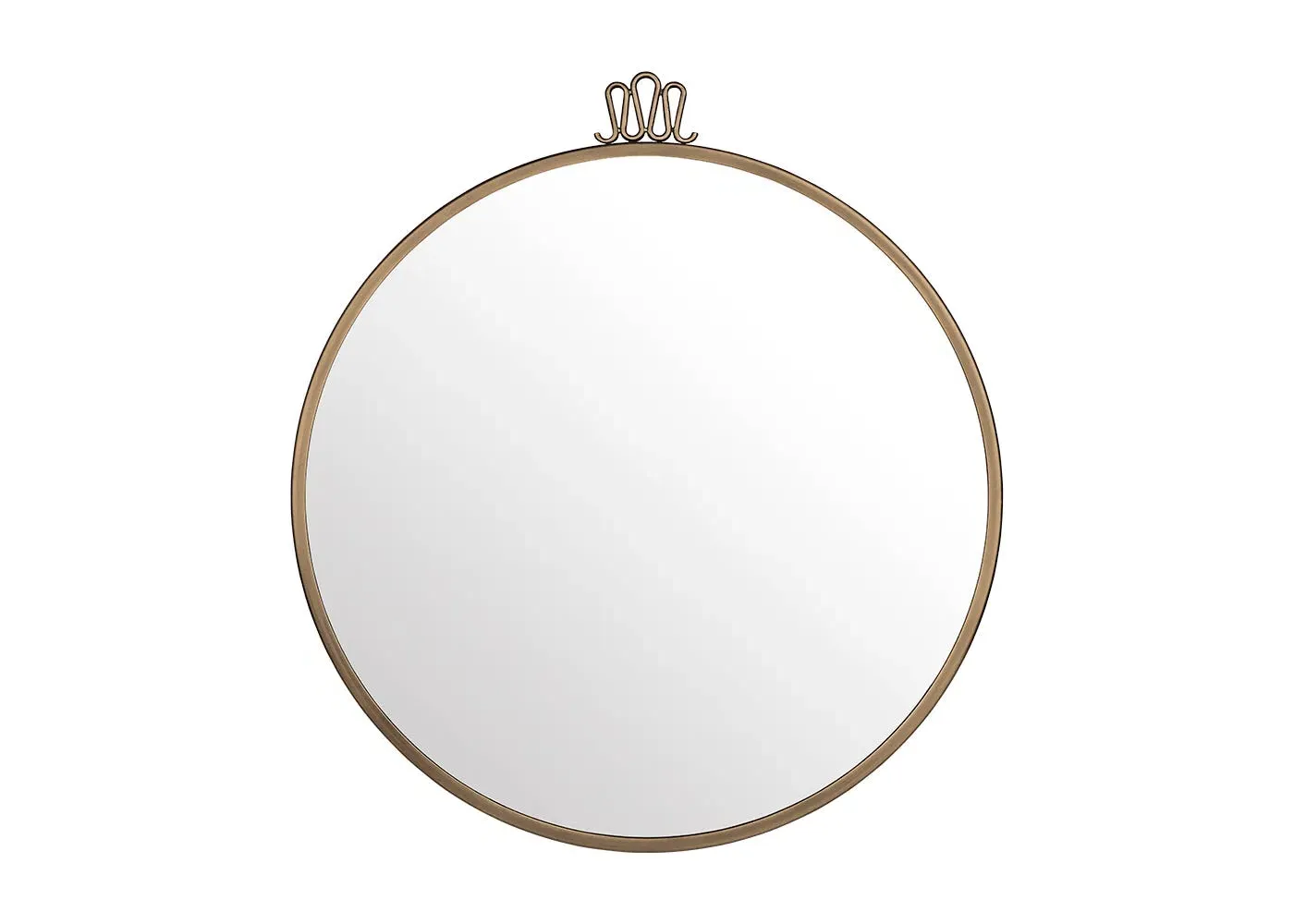 Round Wall Mirror - Gold, Brass