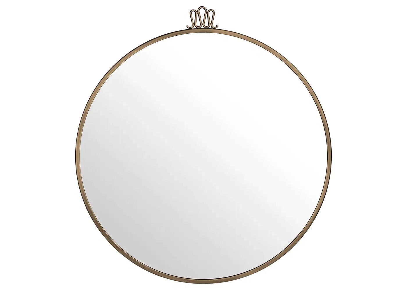 Round Wall Mirror - Gold, Brass