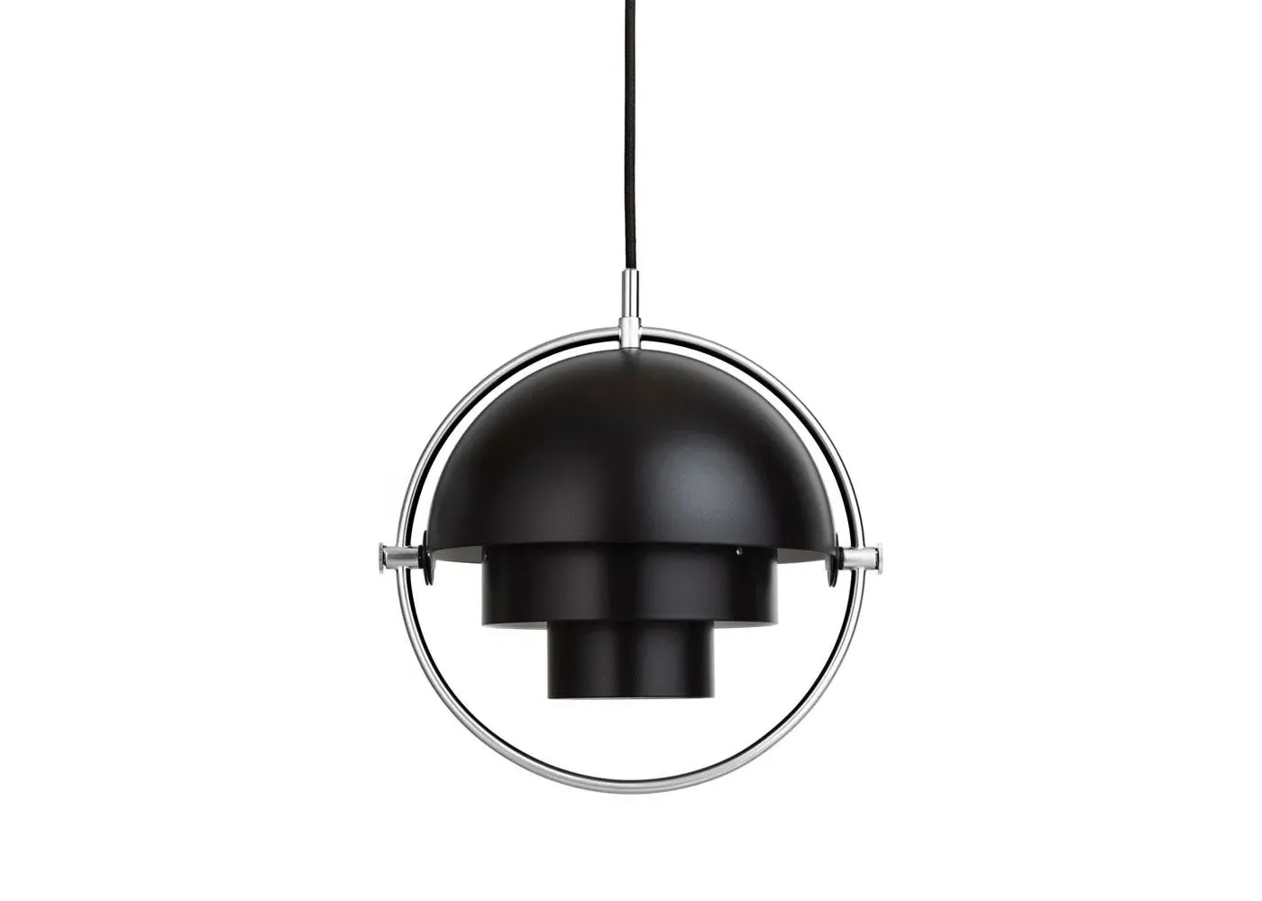 Small Pendant Light Adjustable - Black, Chrome image
