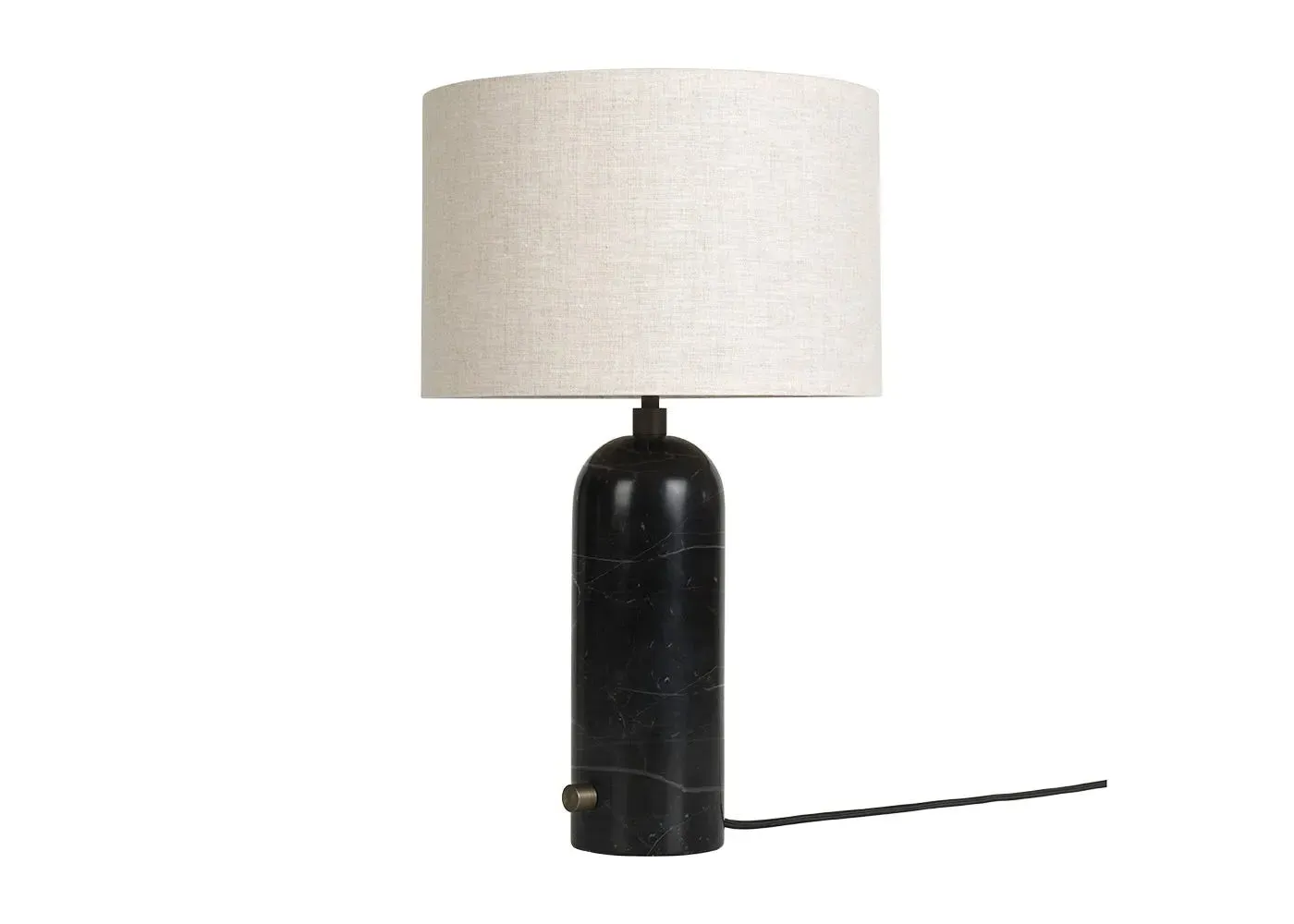Small Table Lamp - Black, Marble