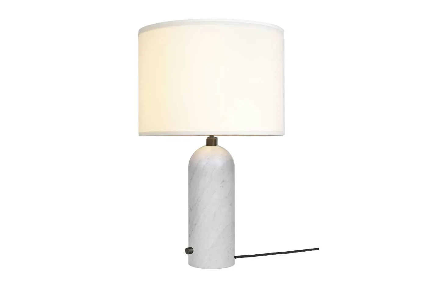 Small Table Lamp with Balance Design - White