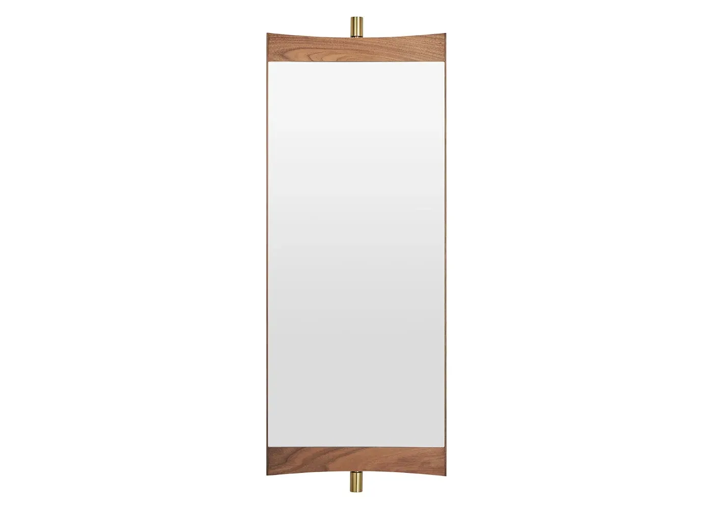 Small Vanity Wall Mirror - Dark Wood, Walnut image