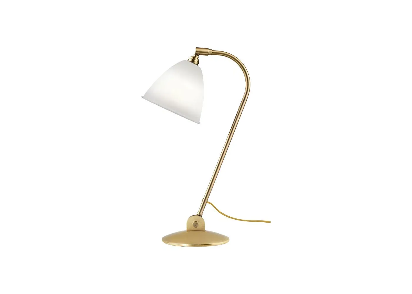 Table Lamp with Adjustable Arm - Bone, Brass