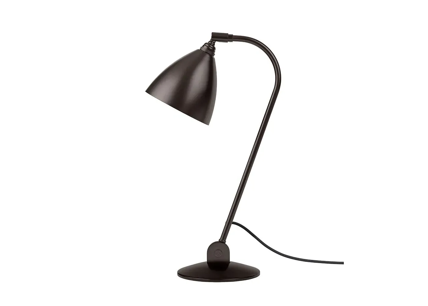 Table Lamp with Adjustable Shade - Black, Brass image