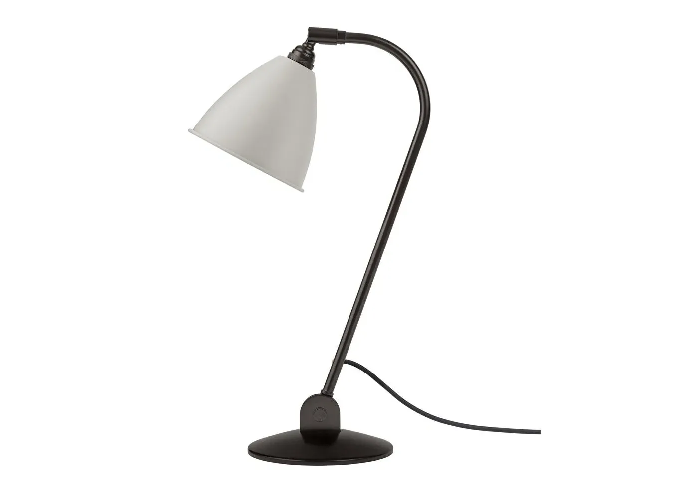 Table Lamp with Adjustable Shade - Bone, Brass