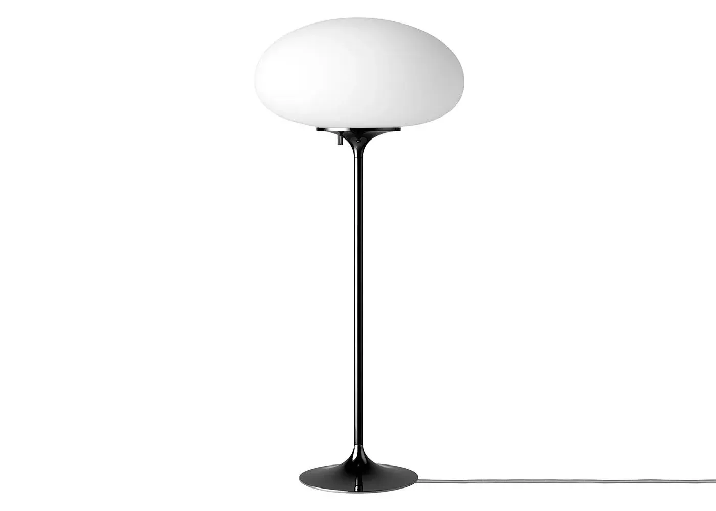 Tall Table Lamp - Black Chrome