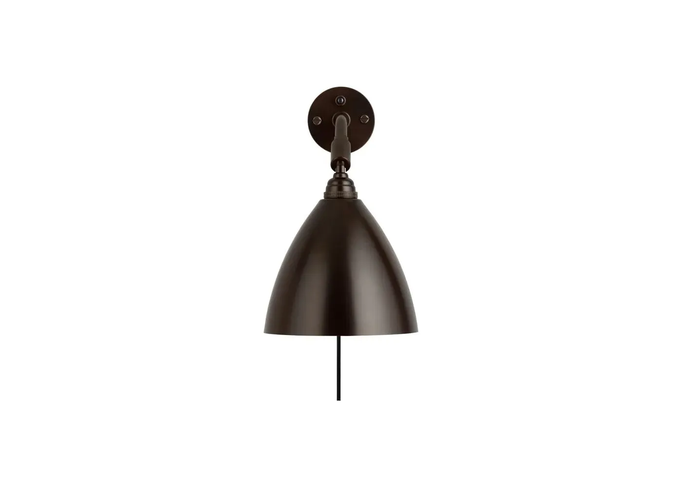 Wall Lamp with Adjustable Shade - Black, Brass image