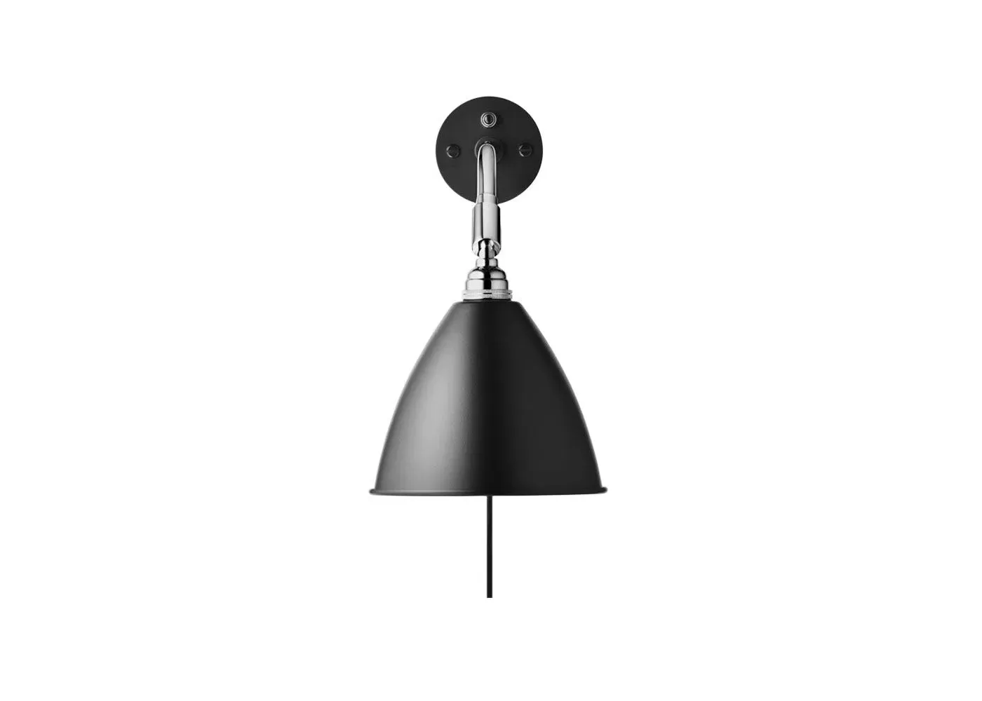 Wall Lamp with Adjustable Shade - Black image