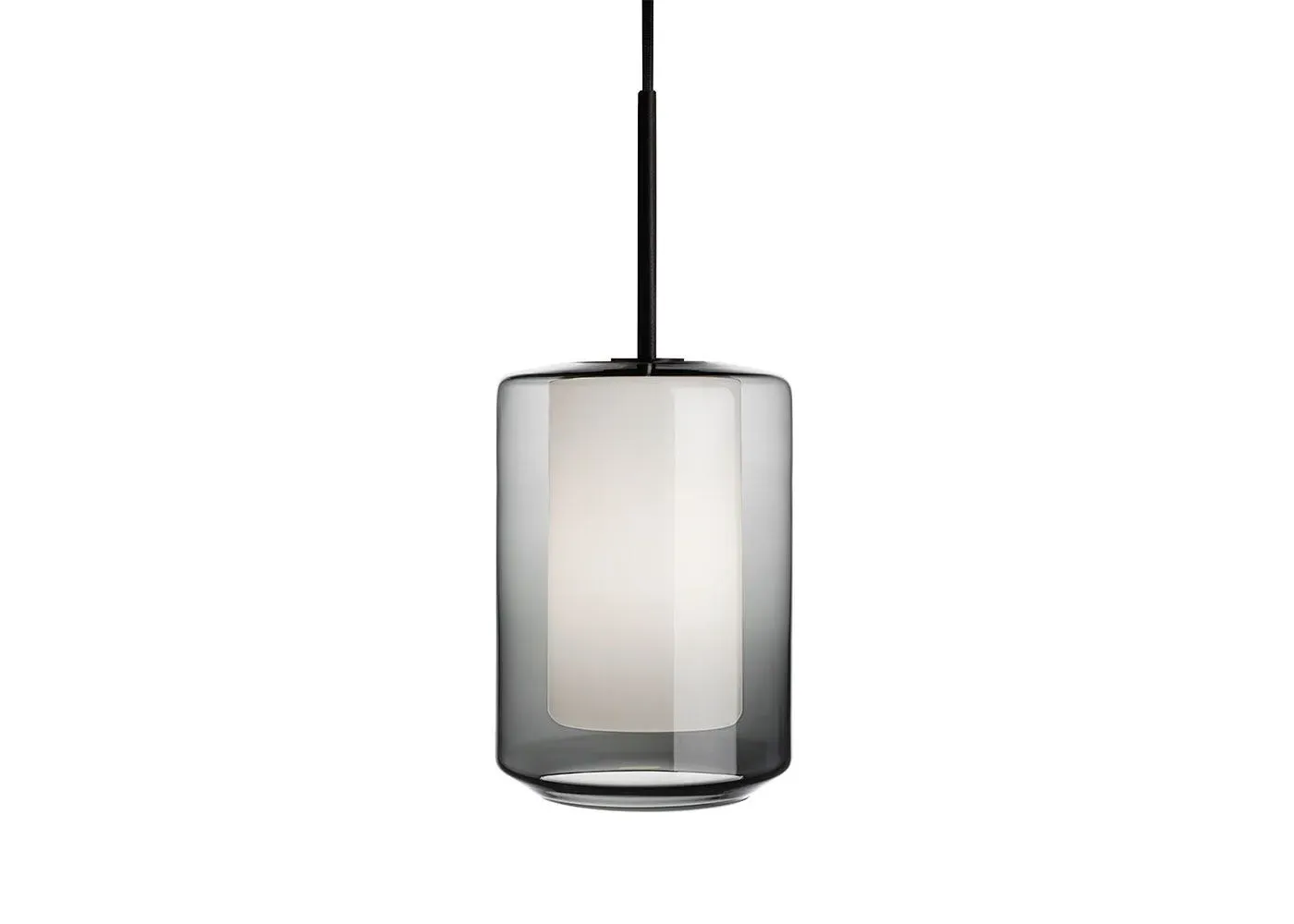 Archive Pendant Light - Grey, Glass & Black image
