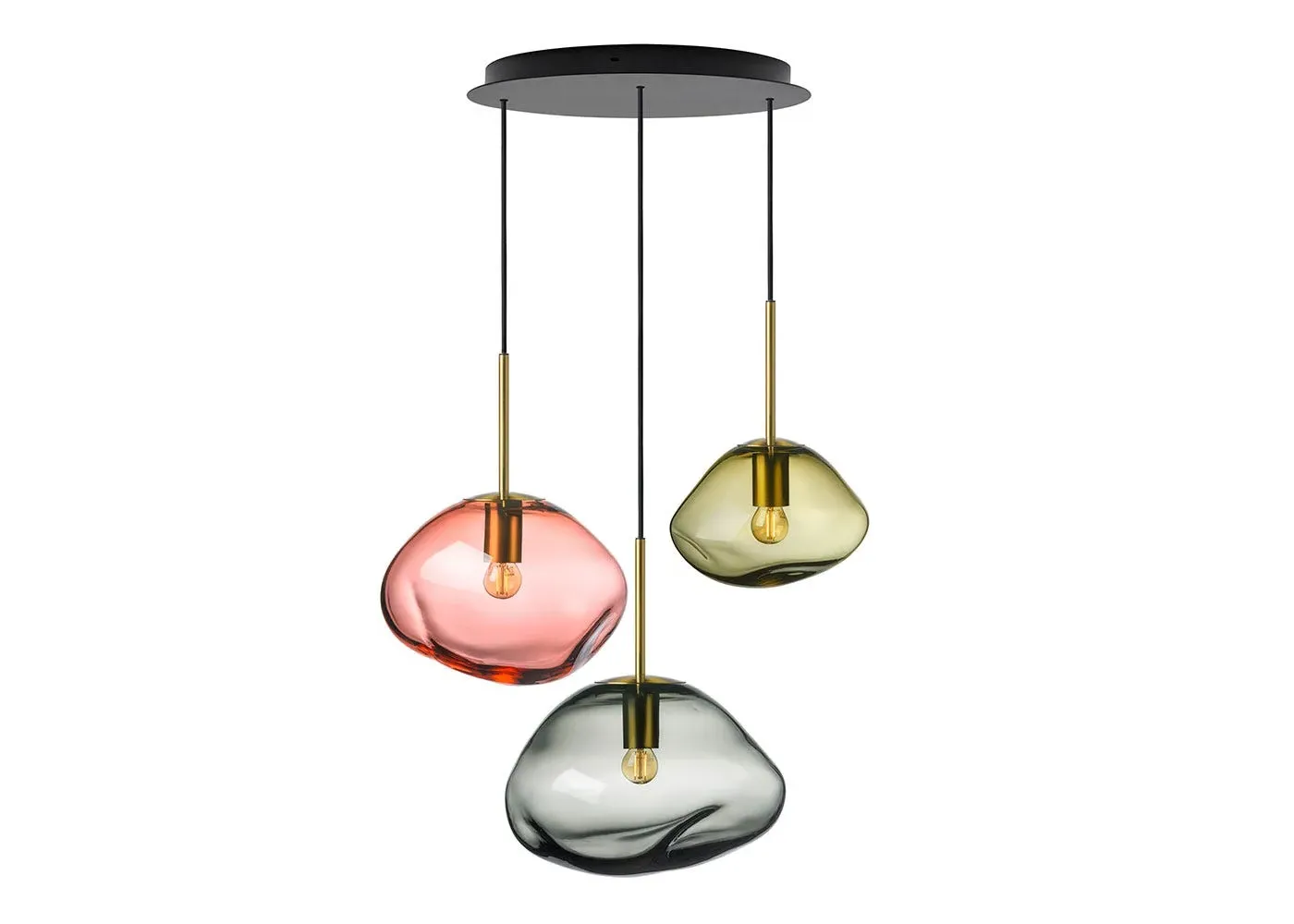 Crystal Chandelier Light - Multi, Glass image