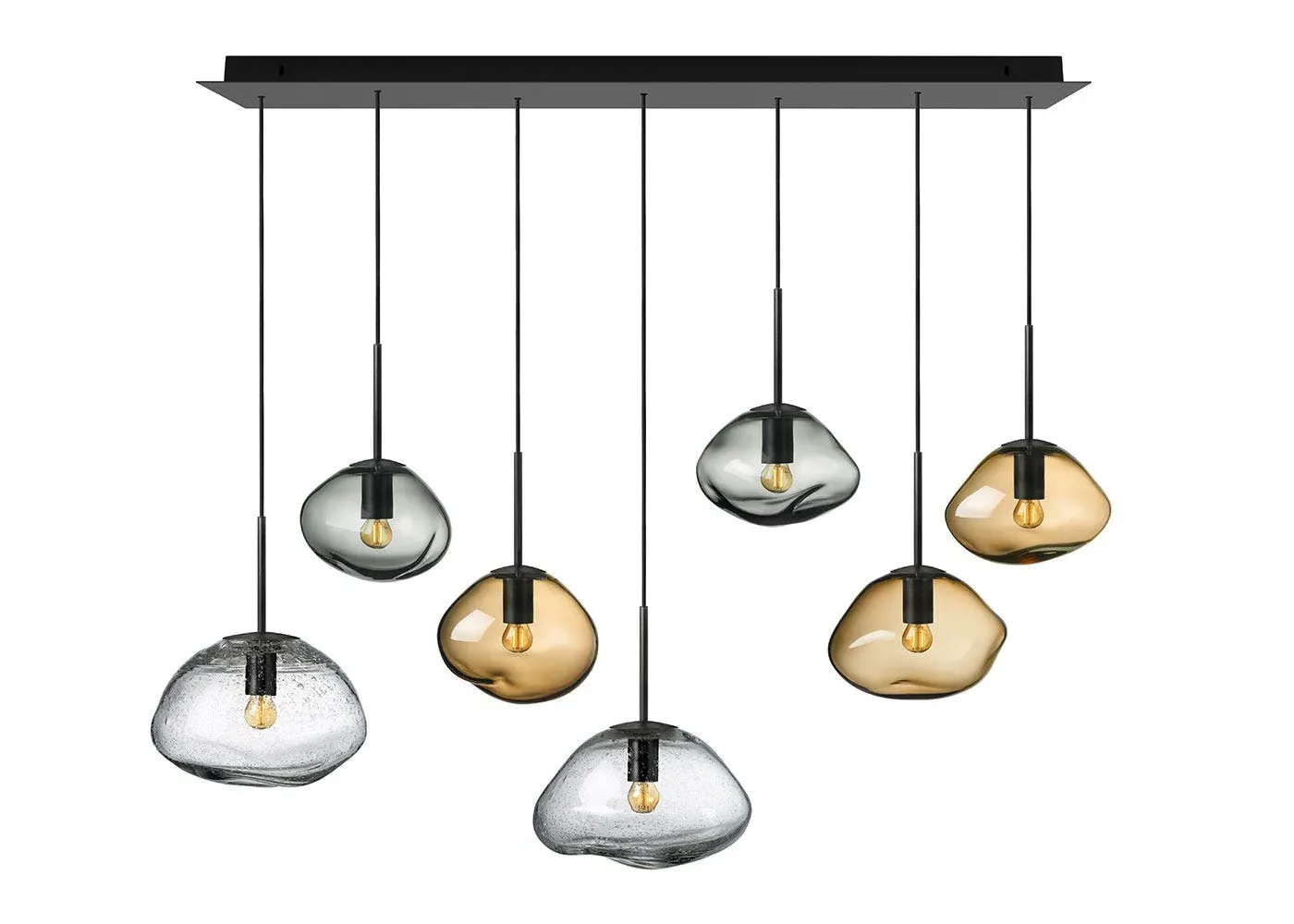 Crystal Chandelier Light - Multi, Stone image