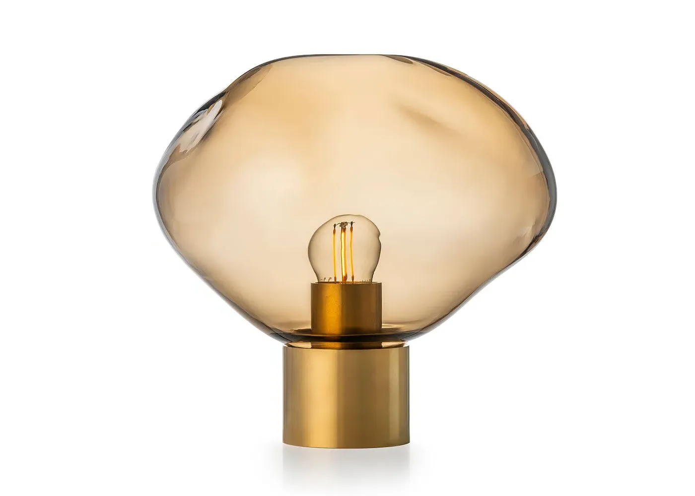 Crystal Stone Table Lamp - Cocoa, Crystal