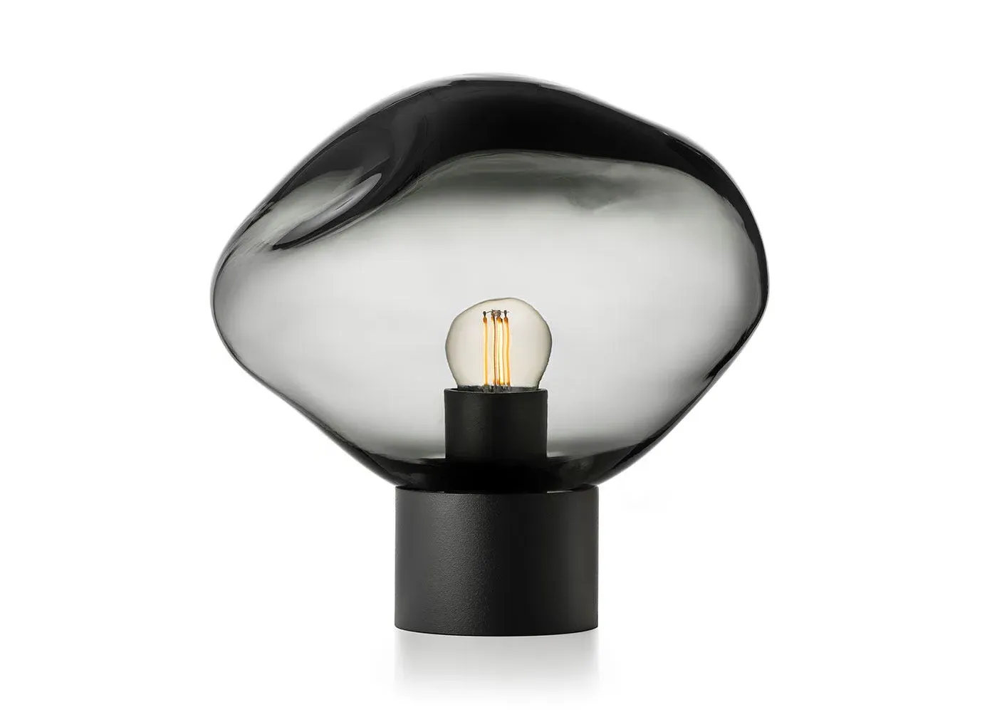 Crystal Stone Table Lamp - Grey, Crystal
