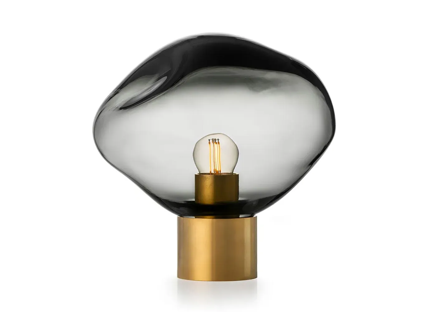 Crystal Stone Table Lamp - Grey, Crystal