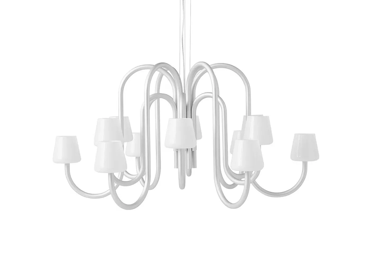 12-Arm Chandelier Light - Silver image