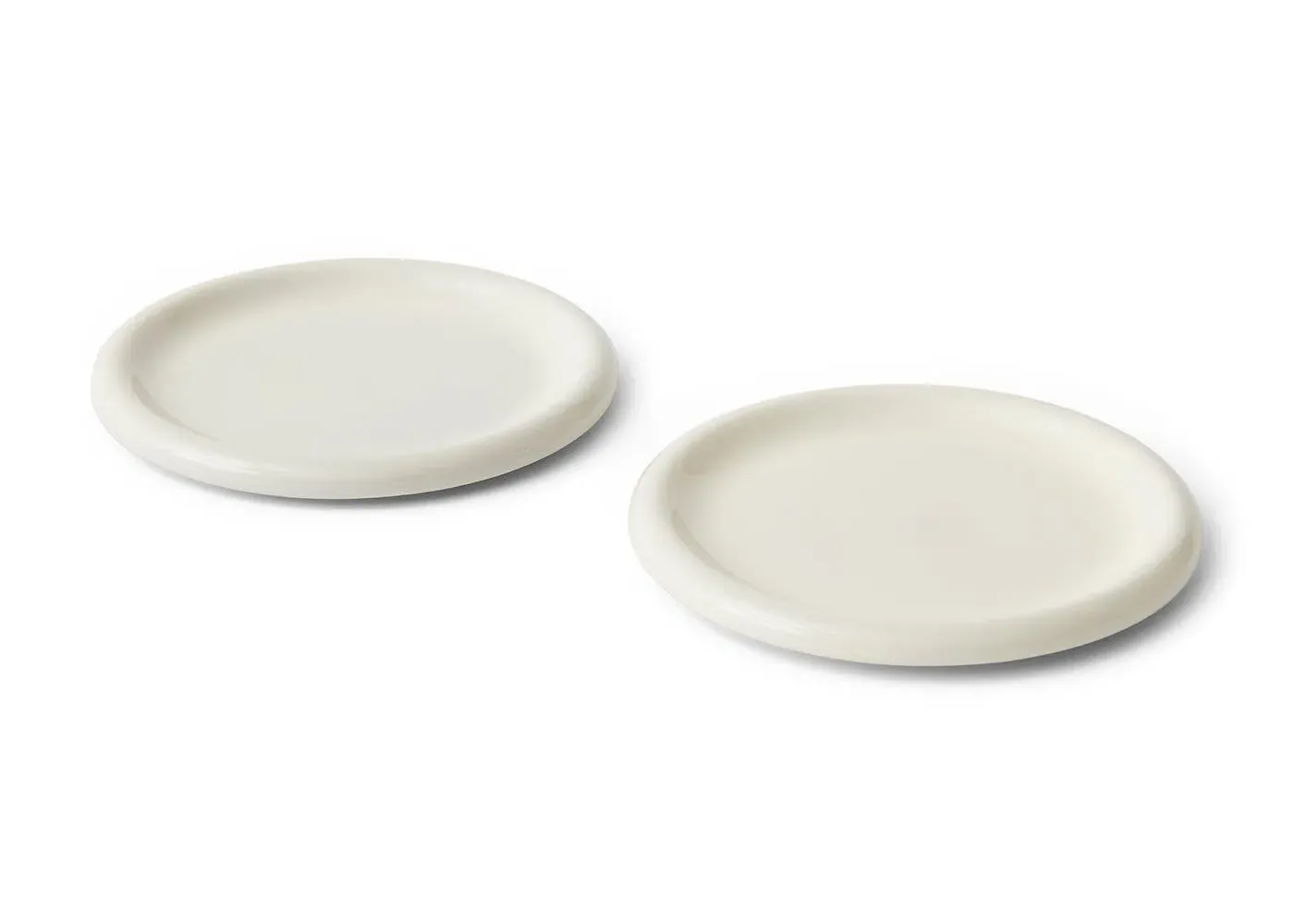 2-Piece Dinner Plate Set - White, Ceramic