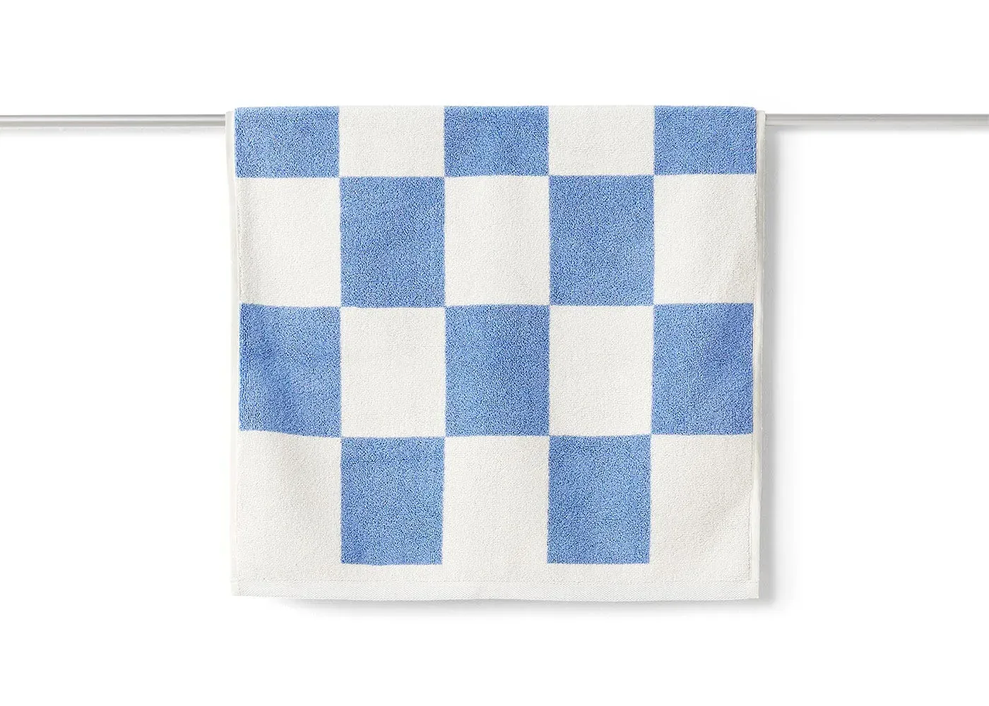 Check Bath Mat - Sky Blue