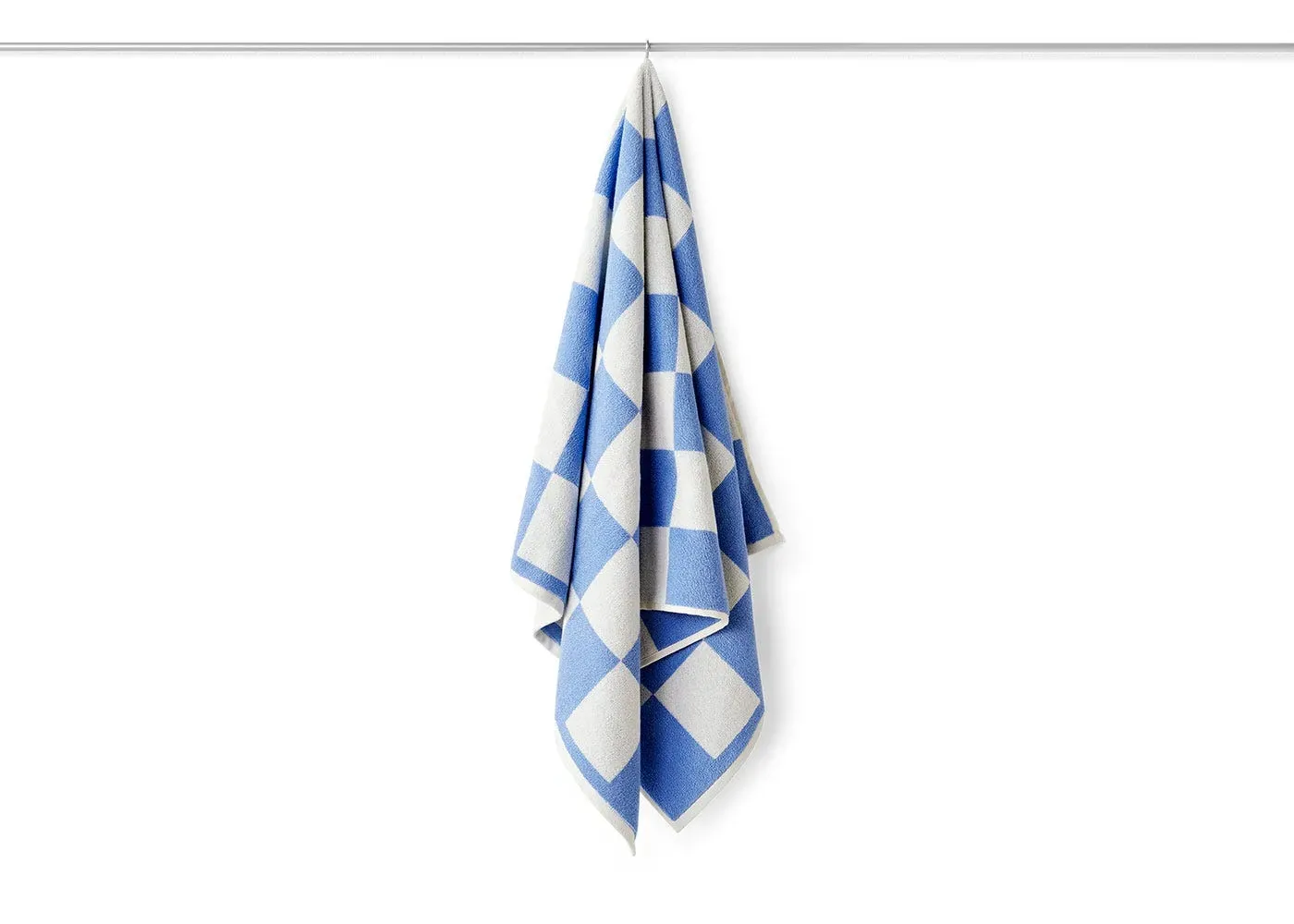 Check Bath Towel - Sky Blue