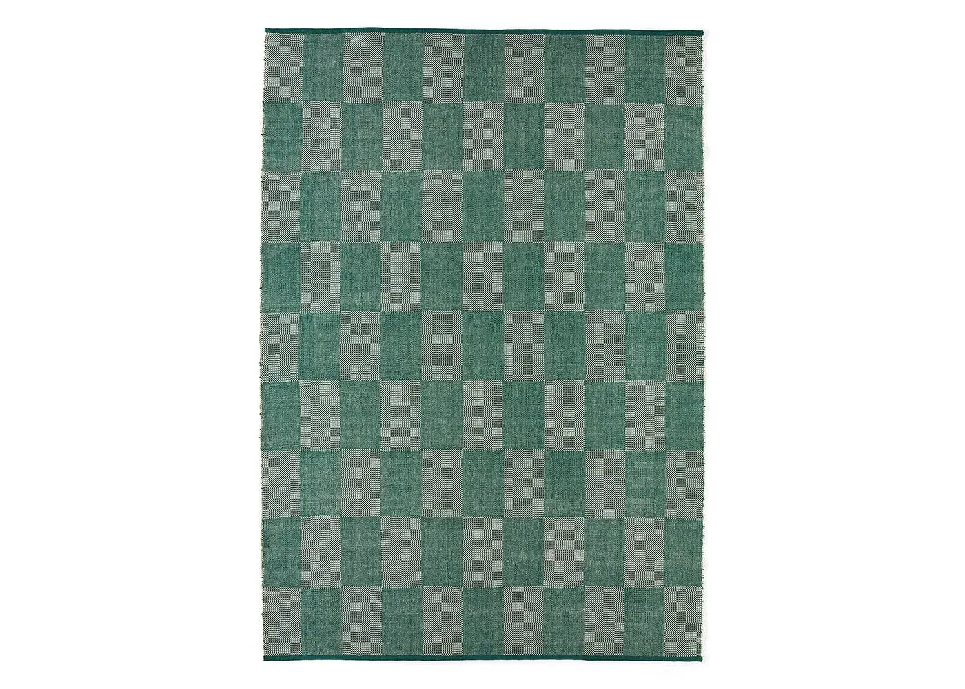 Check Pattern Rug - Green image