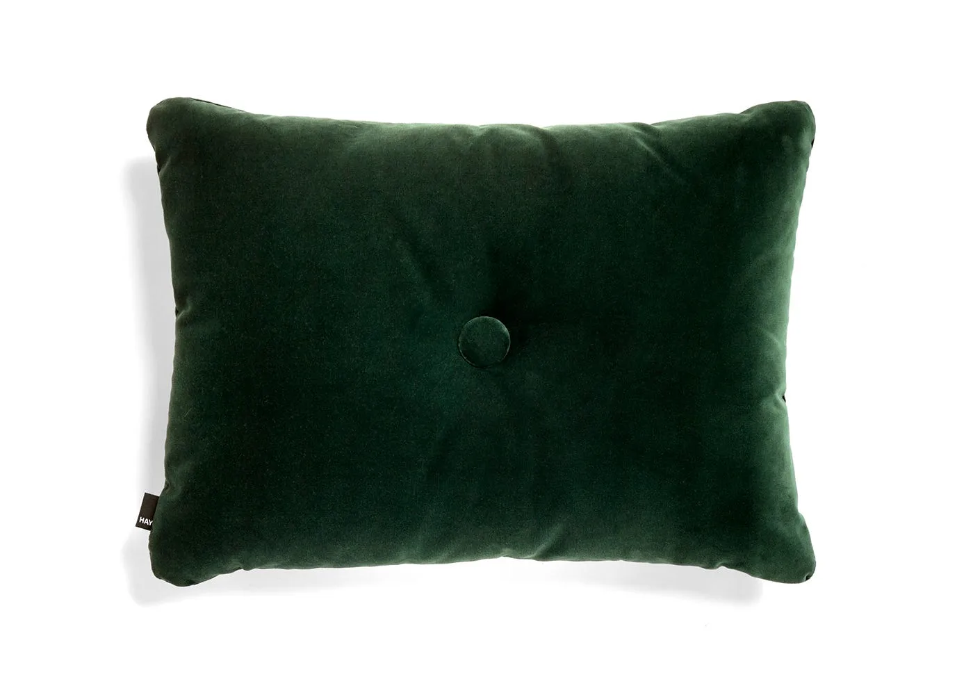 Dot Cushion with Steelcut Trio - Dark Green