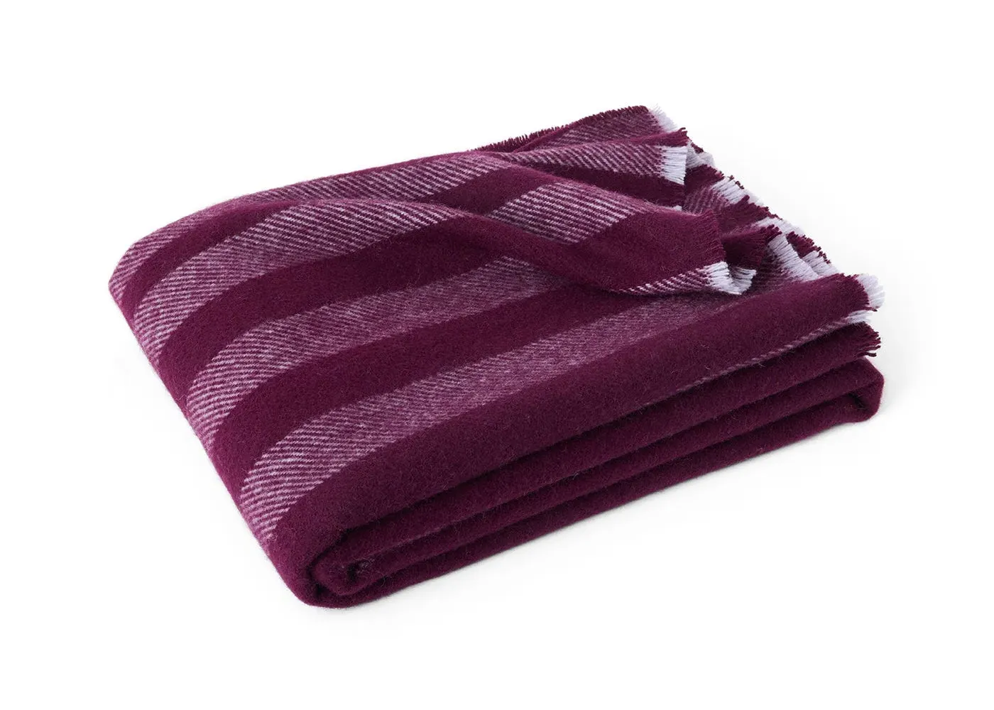 Duo Throw Blanket - Plum