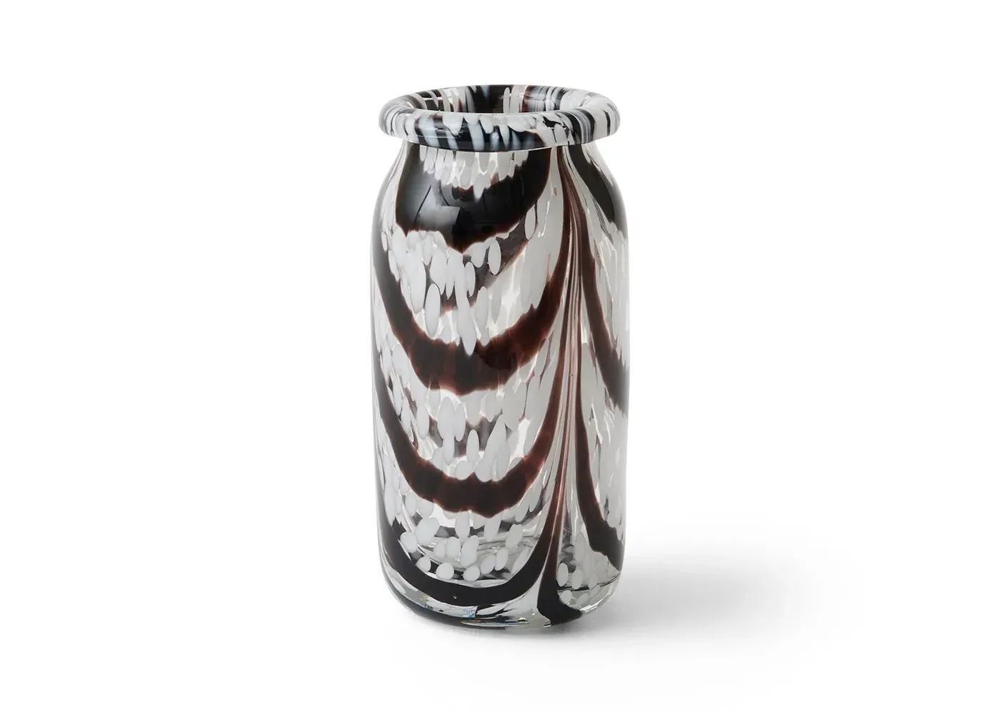 Extra Small Splash Vase - White & Coffee image