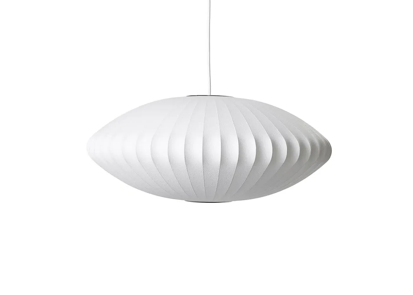Medium Saucer Bubble Pendant Light - White