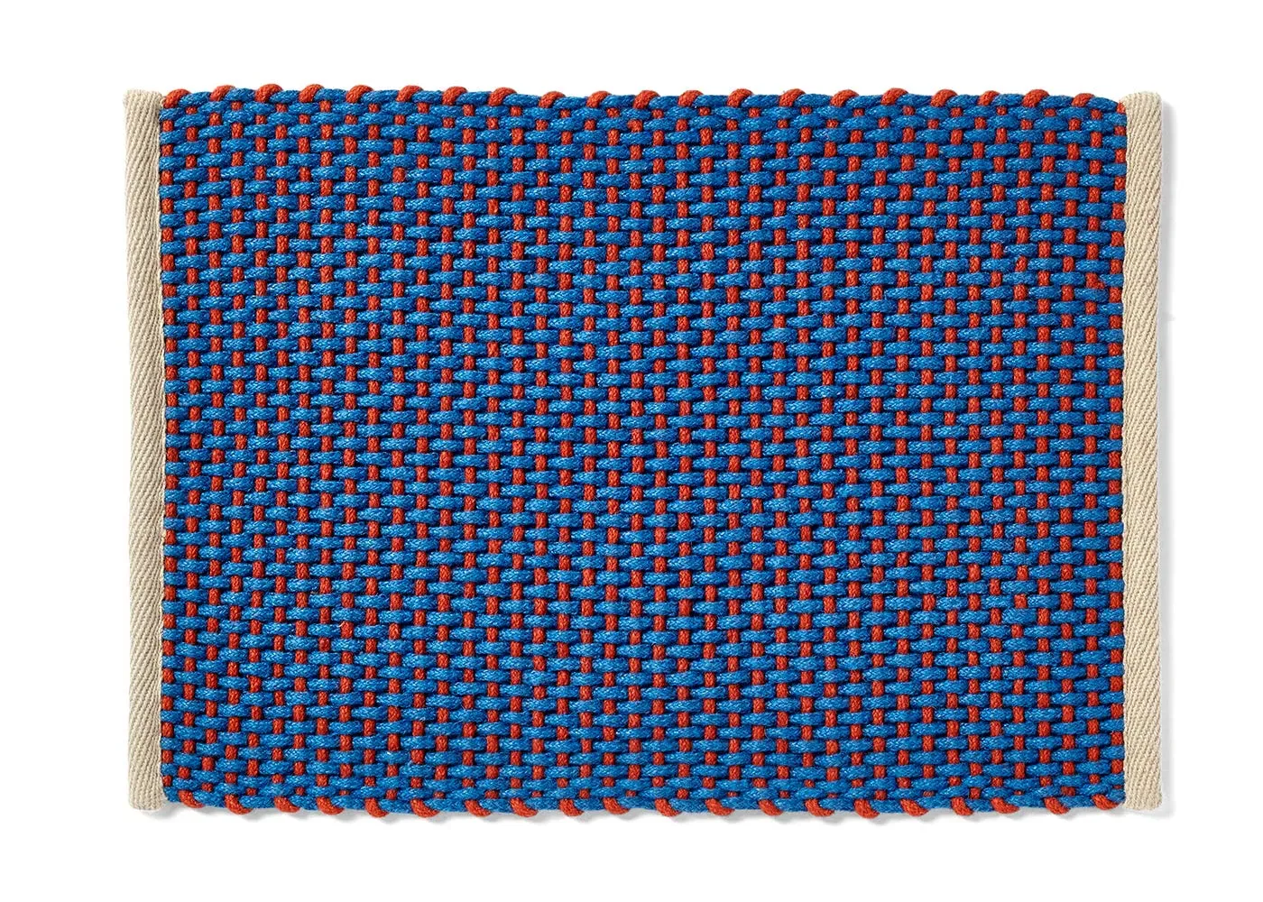 Rectangular Door Mat - Blue image