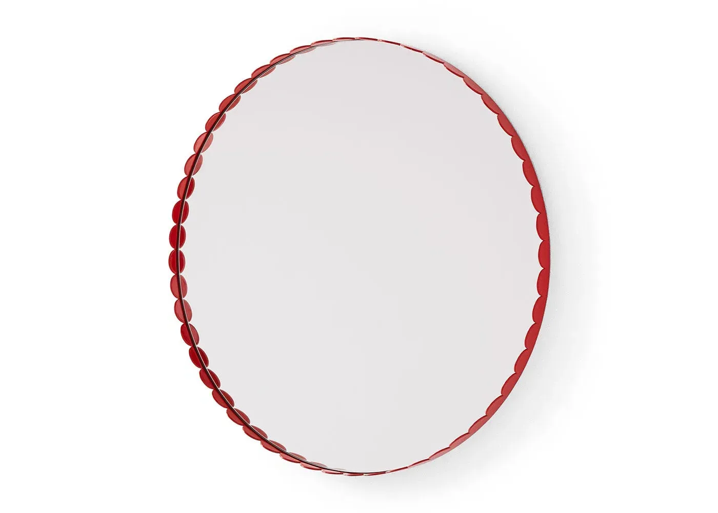 Round Wall Mirror - Red image