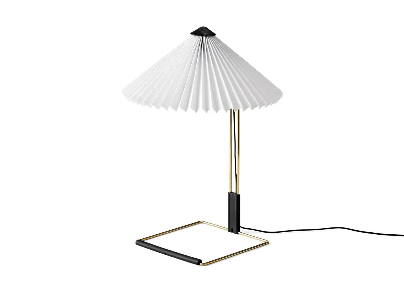 Small LED Table Lamp - White, Brass
