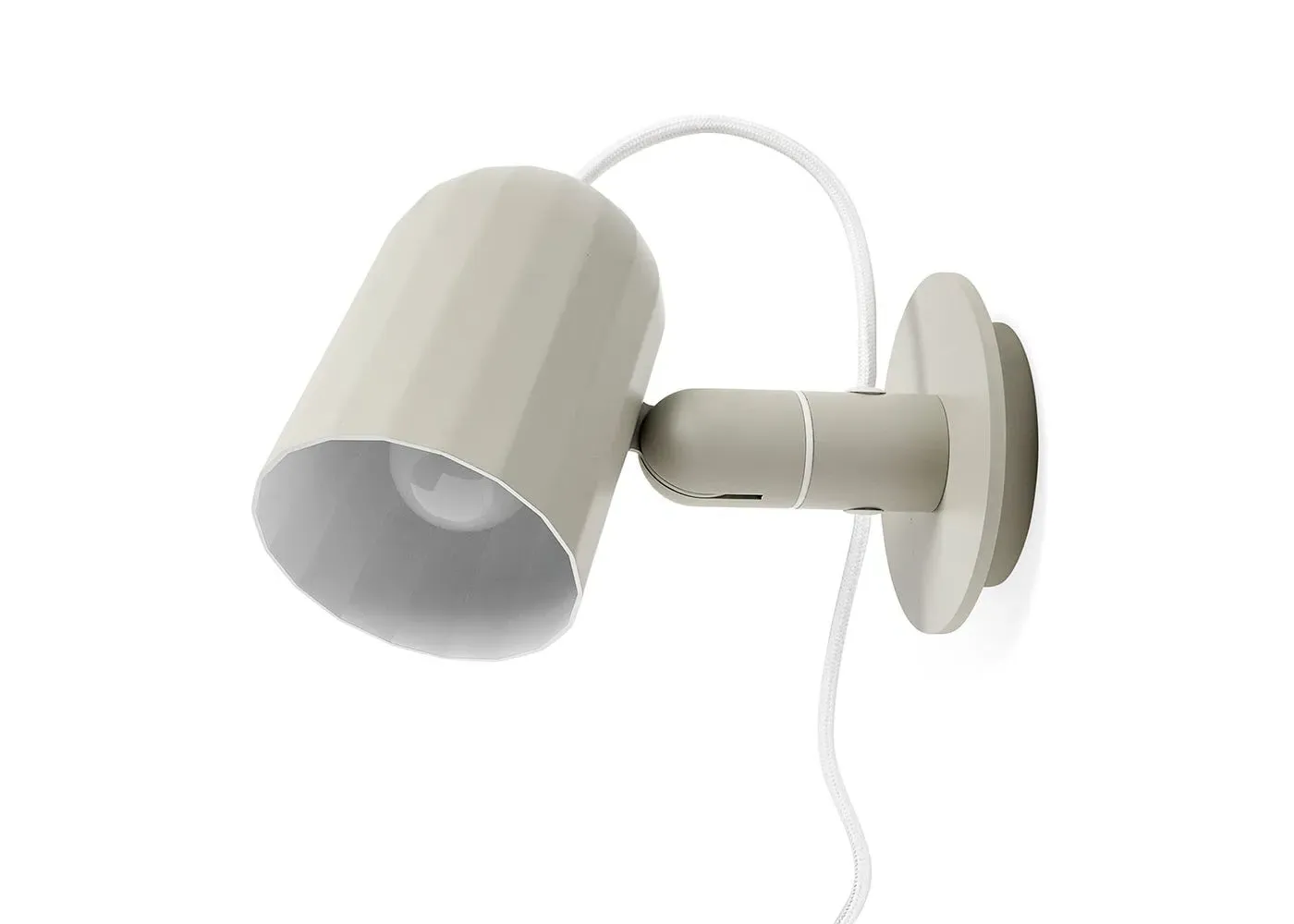 Wall Light with Cable - Off White