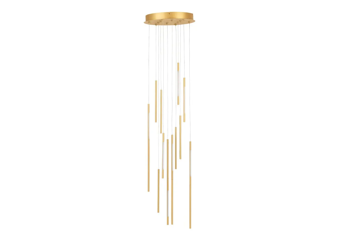 12-Light Cluster Chandelier LED - Gold