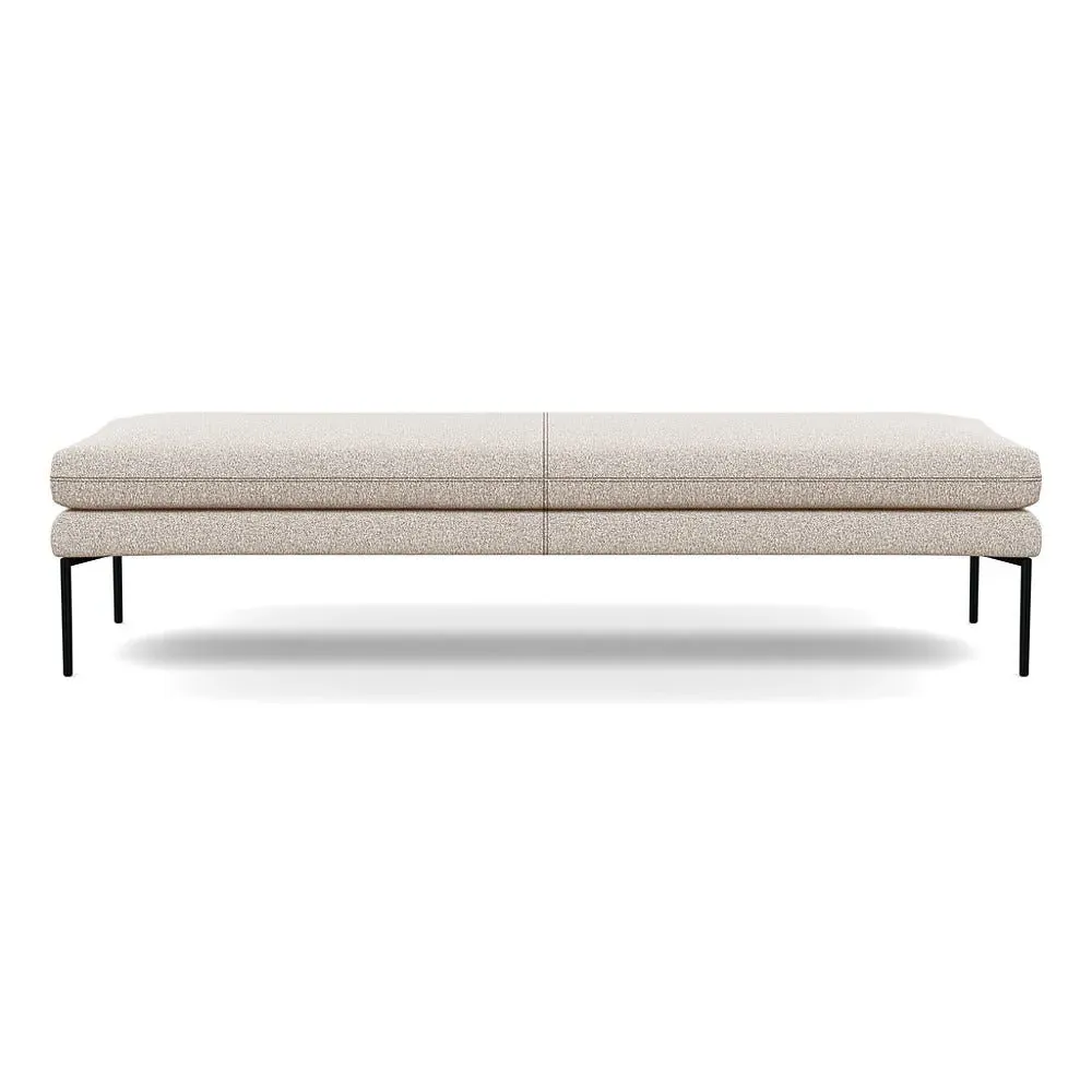 180cm Bench with Memory Foam - Brown, Boucle