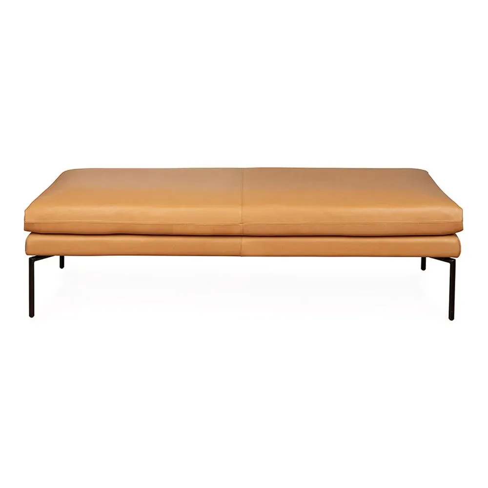 180cm Bench with Memory Foam - Green, Cotton