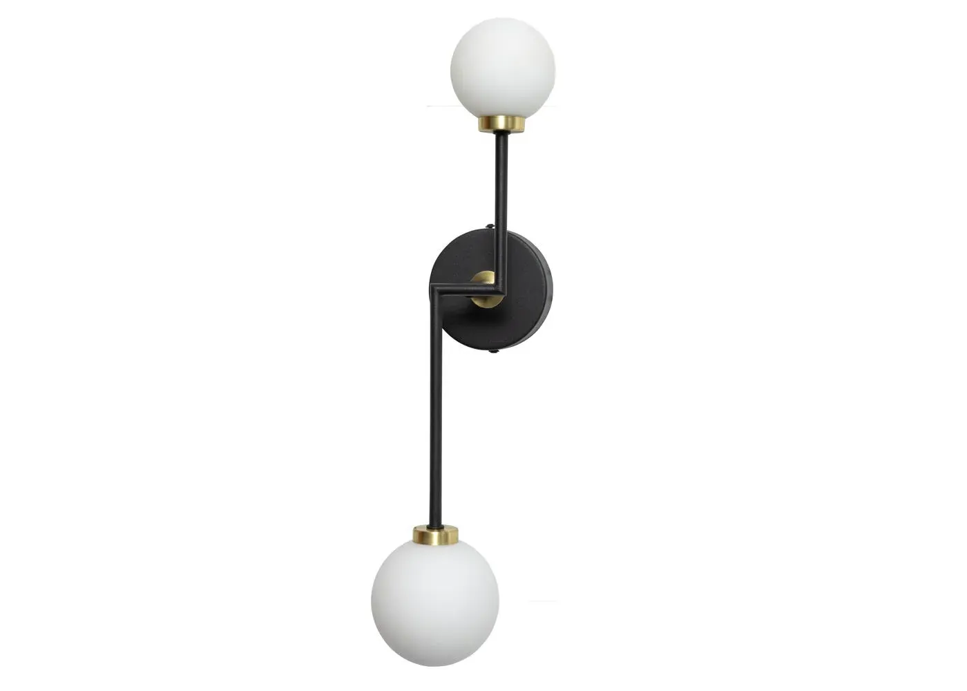 2-Arm Wall Light Balance Design - Black image
