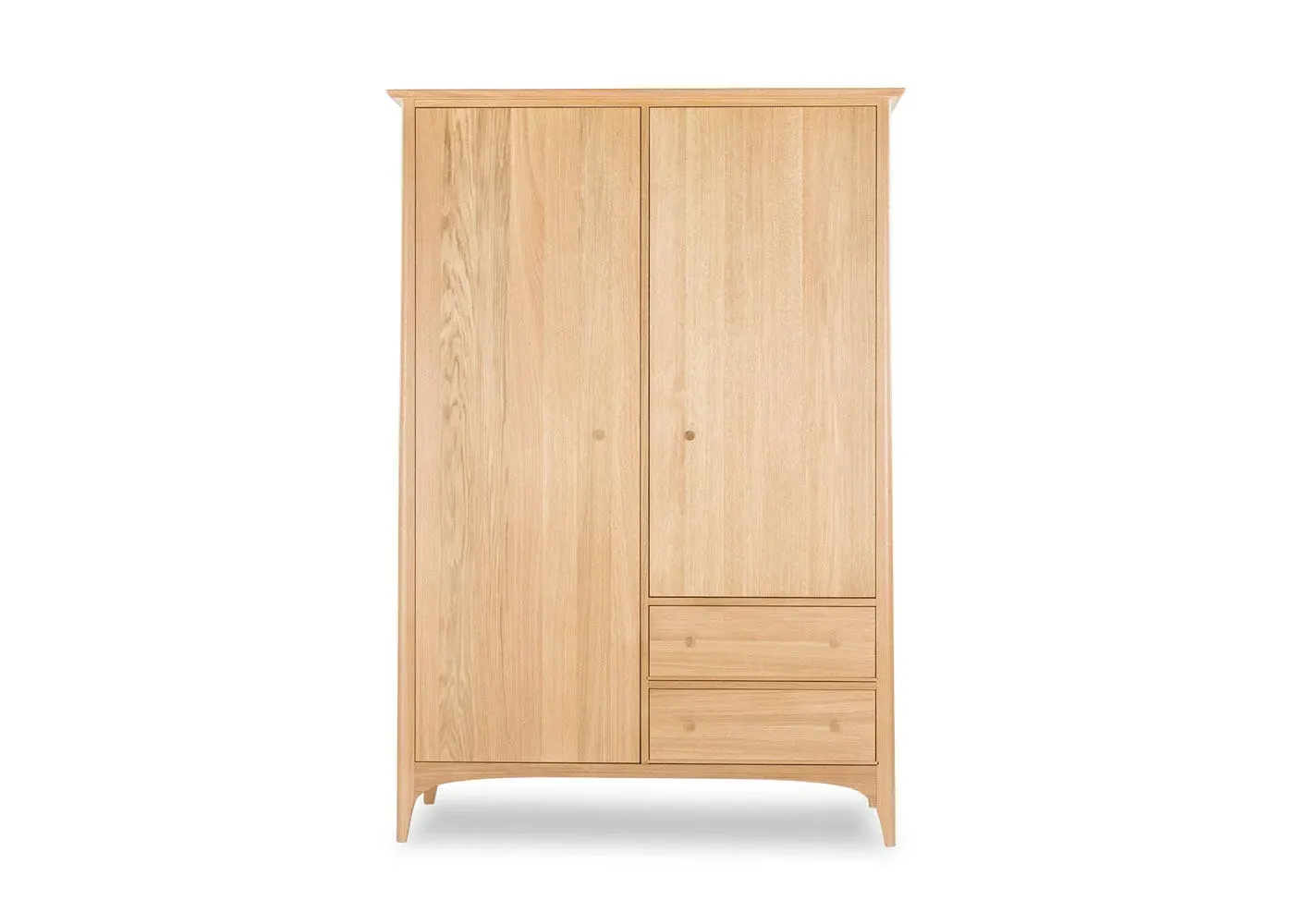 2-Door Wardrobe - Light Wood, Oak image