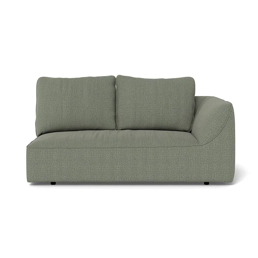 2-Seater LHF Sofa Unit - Grey, Boucle Tweed