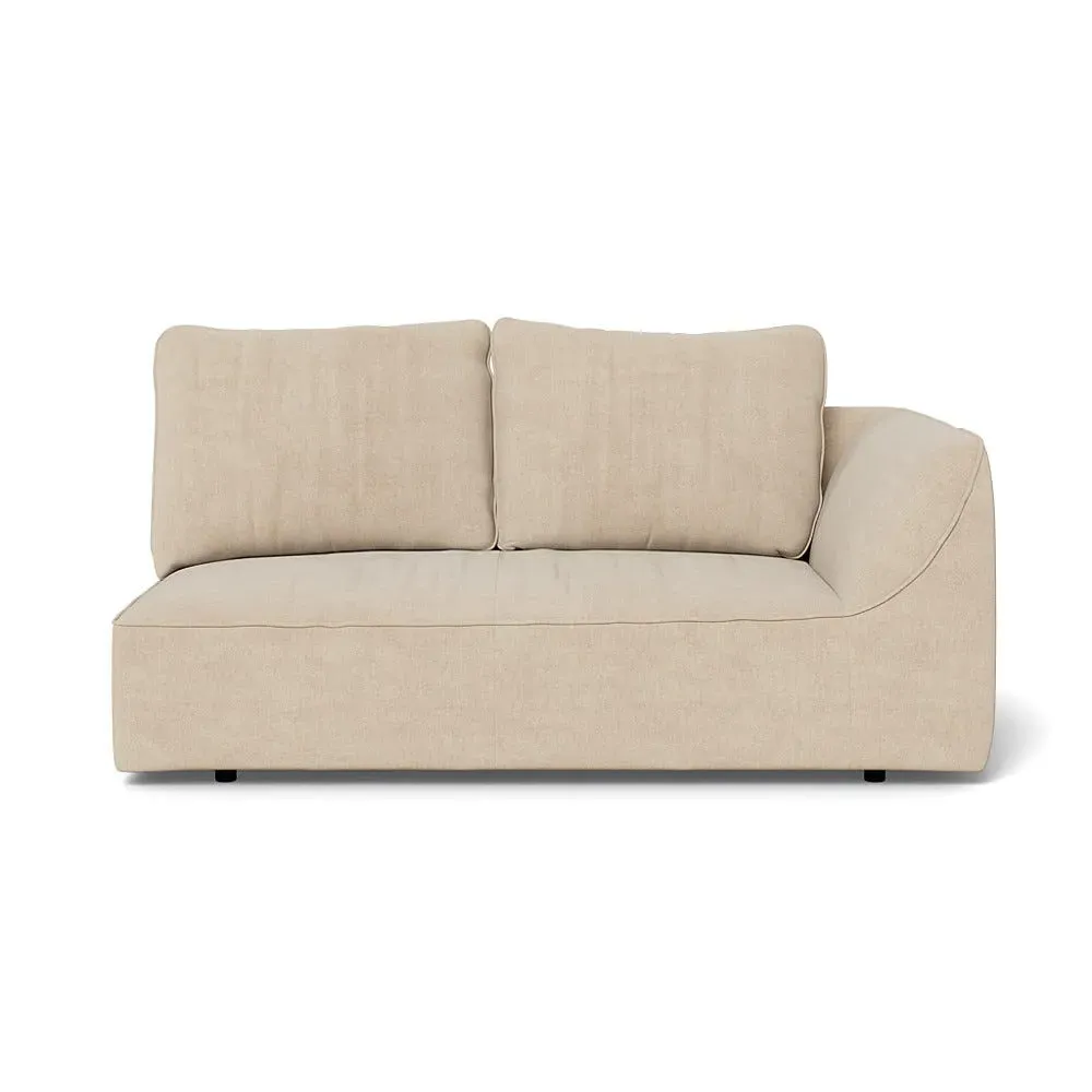 2-Seater LHF Sofa Unit - Natural, Brushed Cotton